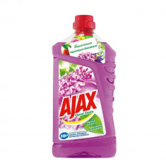 Detergent Universal de Pardoseli AJAX Lilac Breeze, Cantitate 1 Litru, Parfum de Liliac, Detergent Lichid pentru Pardoseli, Solutie pentru Podea, Dete