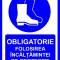 Placuta obligatorie folosirea incaltamintei de protectie