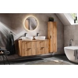 Set Mobilier baie, MDF, 7 piese, 120 cm, Adel Stejar