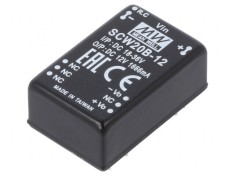 Convertor DC/DC 20W 18-36V la 12V 1666mA THT foto