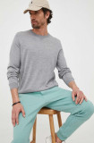 BOSS pulover de l&acirc;nă bărbați, culoarea gri, light 50468239