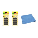 Odorizant auto Wunder- Baum Vent 2 Pack Vanillaroma si Laveta Microfibra 30x40cm