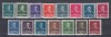 ROMANIA 1940/42 LP 153 REGELE MIHAI I UZUALE (FILIGRAN CC) SERIE MNH, Nestampilat