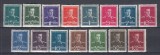 ROMANIA 1940/42 LP 153 REGELE MIHAI I UZUALE (FILIGRAN CC) SERIE MNH, Nestampilat