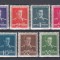 ROMANIA 1940/42 LP 153 REGELE MIHAI I UZUALE (FILIGRAN CC) SERIE MNH