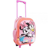 Troler pliabil Minnie Mouse cu buzunar frontal, 31x41x14 cm