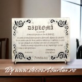 Cadou personalizat profesori din lemn albasia