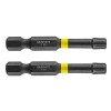 Set 2 Biti Impact GRAPHITE TX30 x 50mm, Prindere 1/4&quot;, Otel S2, Durabili, Zona Torsiune, HardWork ToolsRange