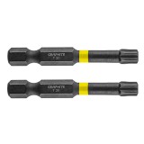 Set biti de impact TX30X50mm 1/4&quot; 2buc. GRAPHITE 56H528 HardWork ToolsRange