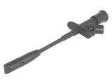Clips de măsurare 10A negru 4mm nichelat