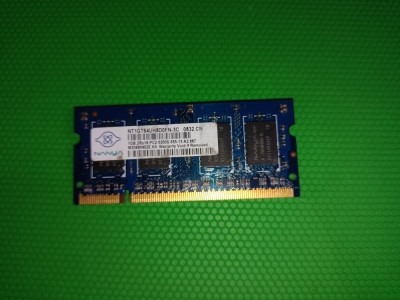 Memorie laptop DDR2 1Gb 667Mhz PC2-5300S Nanya foto