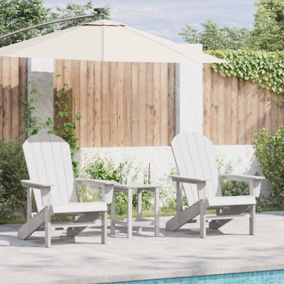 vidaXL Mobilier de lounge pentru grădină 2 pcs Alb 74 x 82 x 90cm 3335826 foto