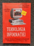 TEHNOLOGIA INFORMATIEI MANUAL PENTRU CLASA A IX-A - Tudor Sorin