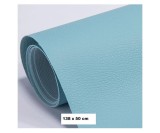 Rola din Piele Ecologica, Culoare Blue Sky Pentru Reconditionare si Retapitare Canapea, Scaun, Interior Auto, Autoadeziv Puternic, Usor de Aplicat Dim