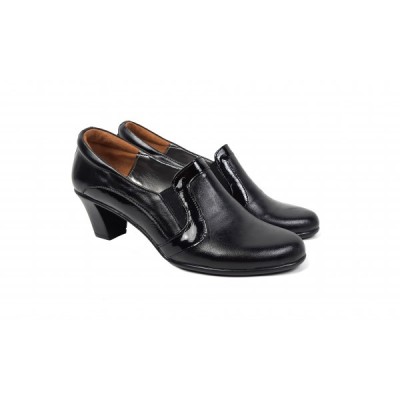 Pantofi de dama eleganti, din piele naturala, cu toc de 5 cm - P72LACN foto
