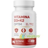 Vitamina D3 2000UI + K2 75mcg Optim 30cps vegetale