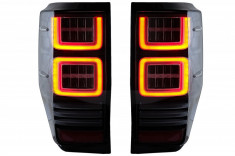 Stopuri LED Ford Ranger (2012-2018) Geam Clar cu Semnal Dinamic foto