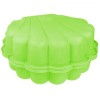 Cutie Nisip Copii Scoica Dubla Verde Paradiso, 87x77cm, +18 luni, Plastic Rezistent, Interior/Exterior, Jucarie Nisip/Apa