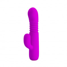 Leopold - Vibrator iepuraș, mov, 15.5 cm