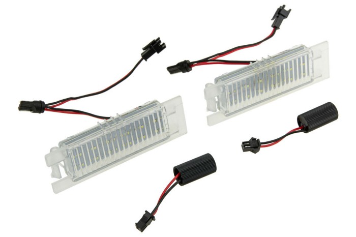 Lampi Led Dedicate Numar Inmatriculare Opel Astra H