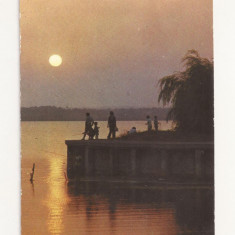 RF11 -Carte Postala- Mamaia, Apus de soare pe Siutghiol, circulata 1982