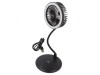Lampă USB cu ventilator neagră 10W 5V/1A