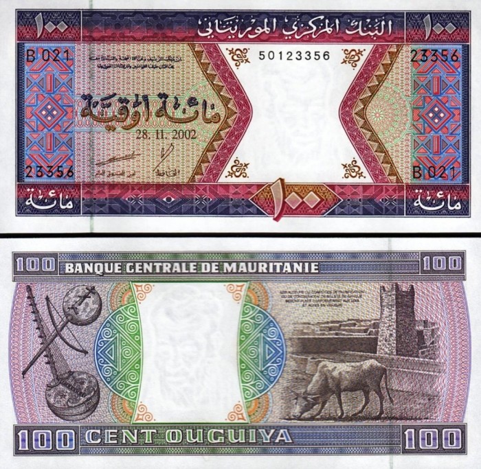 Mauritania 2002 - 100 ouguiya UNC
