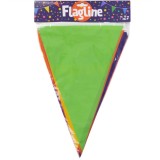 Ghirlanda decorativa cu steaguri colorate 10 metri , Decor magic pentru petreceri copii