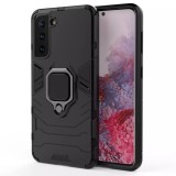 Cumpara ieftin Husa Samsung Galaxy S21 FE Antisoc cu Inel Negru Techsuit SS