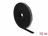 Rola cu arici 10m x 15mm Negru, Delock 18385