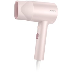 Uscator de par Philips Seria 3000 BHD321/50, 1600 W, 2 trepte viteza, 2 trepte caldura, Ingrijire cu ioni, Roz