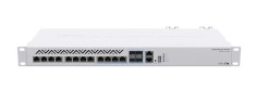 Management Switch, 8 x 10G Ethernet, 4 x 10G combo RJ45/SFP+, - Mikrotik CRS312-4C+8XG-RM