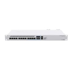 Management Switch, 8 x 10G Ethernet, 4 x 10G combo RJ45/SFP+, - Mikrotik CRS312-4C+8XG-RM