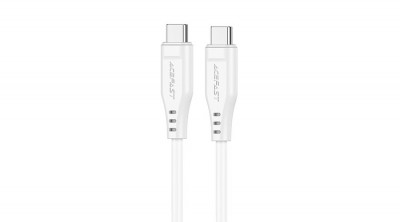 Acefast USB tip C - Cablu USB tip C, 1,2 m, 60W (20V / 3A), alb (C3-03-C-C-C-alb) foto