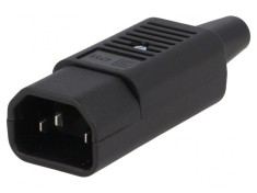 Conector Alimentare AC Mufă Tată 10A 250V