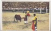 Bnk cp Corrida de toros - Muerte del toro - necirculata, Spania, Printata