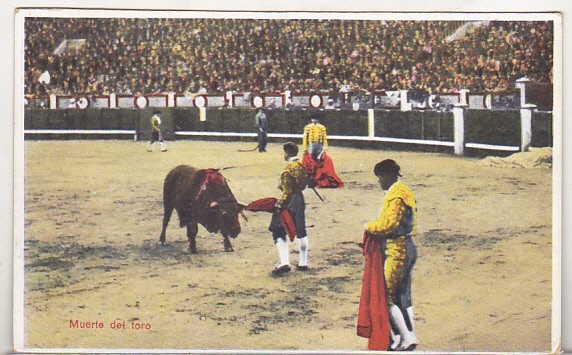bnk cp Corrida de toros - Muerte del toro - necirculata
