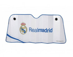 Parasolar parbriz Real Madrid L-size 145x70cm, pentru vara , 1 buc. foto