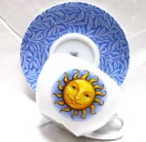 SET CEASCA CEAI CU FARFURIE PORTELAN DECOR RECLAMA CEAI SONNENTOR