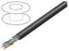 Cablu U/UTP 4x2x23AWG 6 exterior Cu PE negru 305m LANBERG