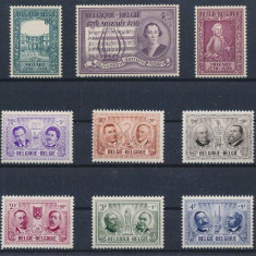 BELGIA 1957 ,1959,1961 - CULTURA , PRESONALITATI ,3 SERII COMPLETE ,NESTAMPILATE