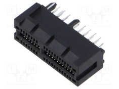 Conector SAMTEC THT pentru carduri drept pentru PCB gold flash 1mm foto