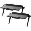 Set 2 buc, Raft Reglabil de Depozitare pentru TV sau Monitoare LCD, Maxim 4 Kg, 30 x 11 x 3 cm, Negru