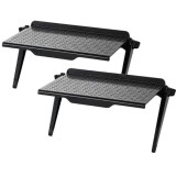 Cumpara ieftin Set 2 buc, Raft Reglabil de Depozitare pentru TV sau Monitoare LCD, Maxim 4 Kg, 30 x 11 x 3 cm, Negru