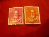 Serie Spania 1960 - Personalitati - F.de Ribera ,2 valori