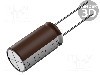Condensator electrolitic, 1mF, 16V DC, NICHICON - UHE1C102MPD1TD