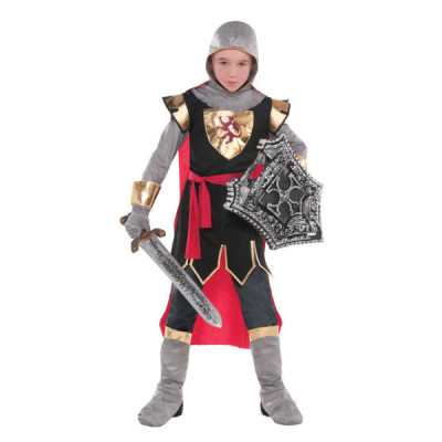 Costum cavaler medieval pentru baieti 8-10 ani 134 cm foto