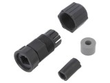 Conector RJ45 IP67 drept plastic