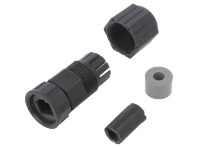 Conector RJ45 IP67 drept plastic foto