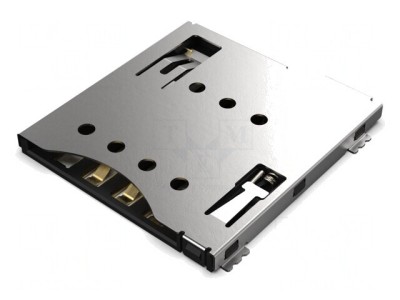 Conector Micro SIM push-pull SMT aurit foto